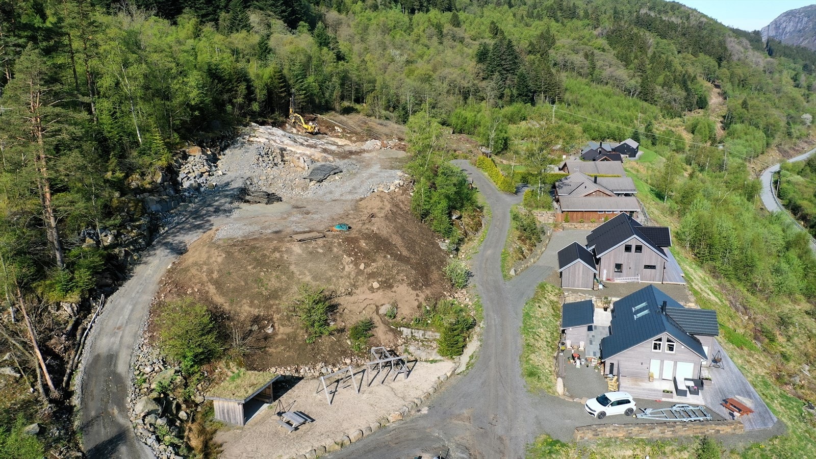 Tomten er på 1245 kvm. Galleribilde