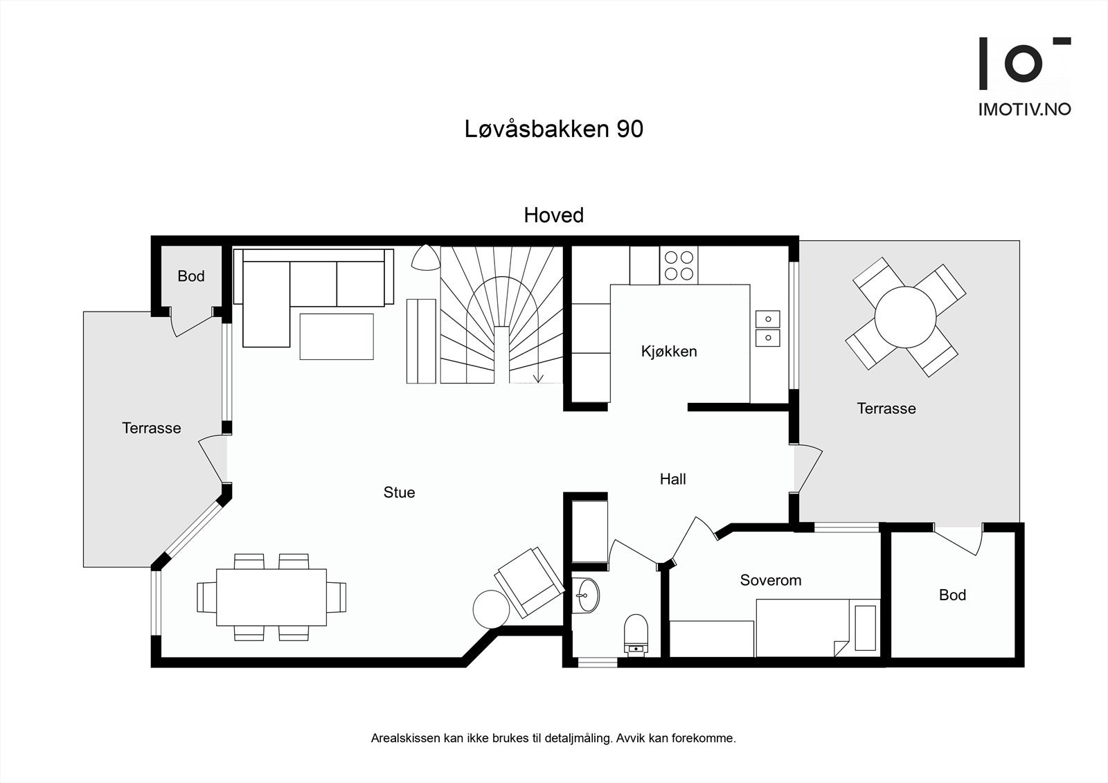 Planløsning 1. etg. Galleribilde