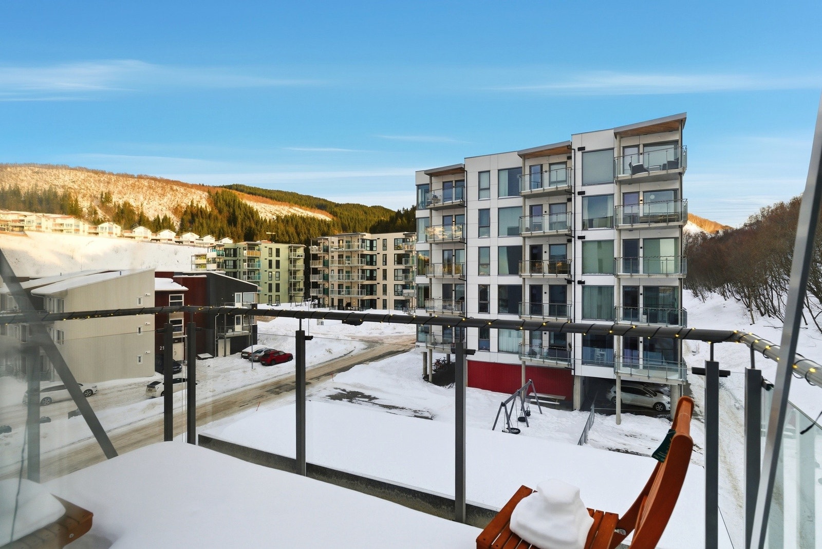 Utsikt fra balkong. Galleribilde