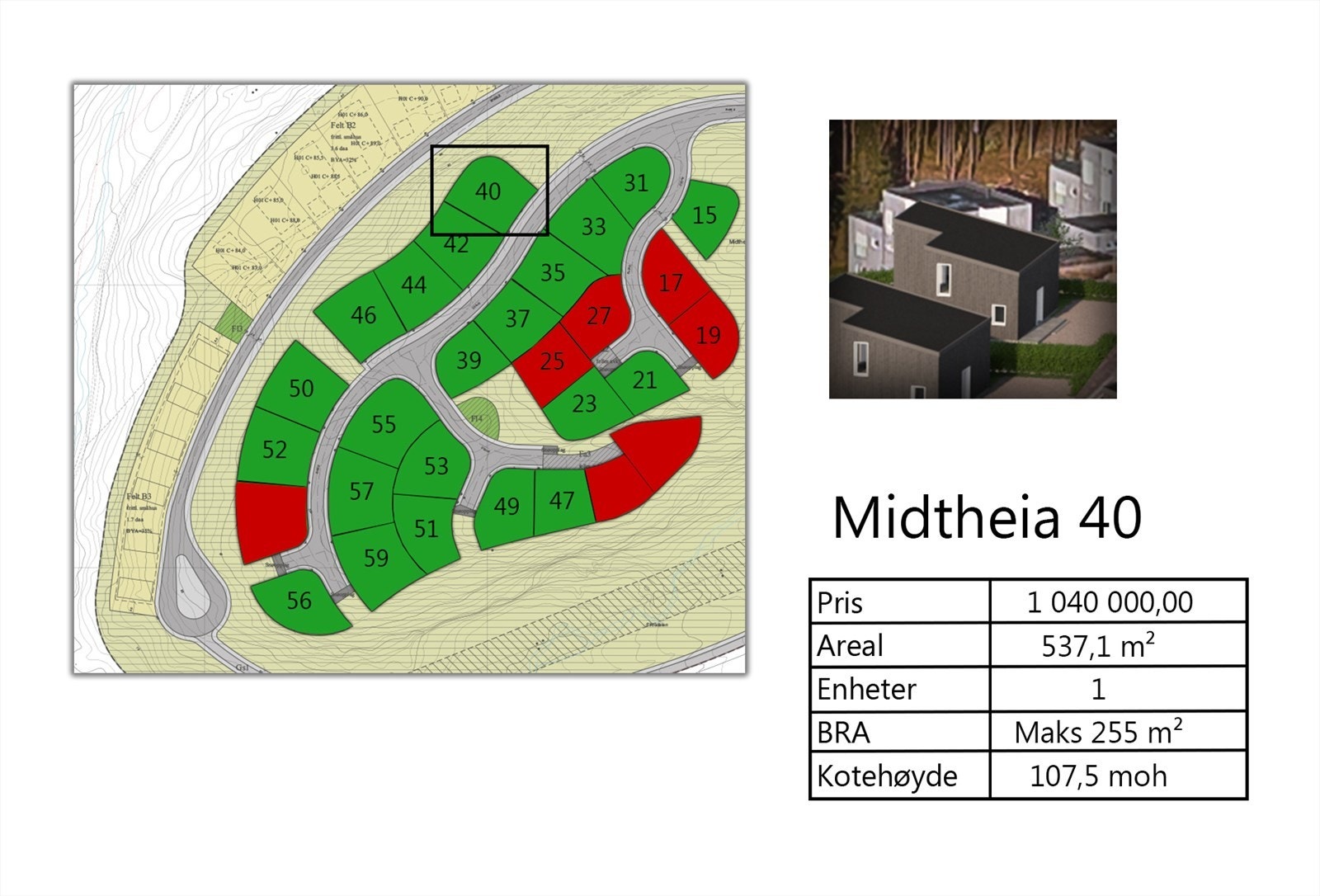 Midtheia tomt 40 Galleribilde