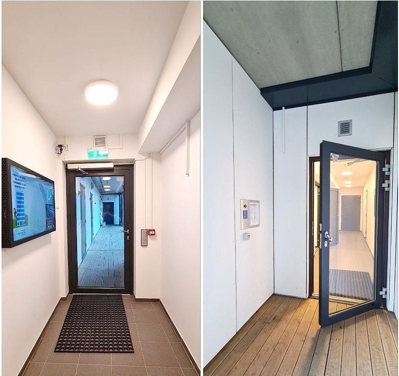 Hovedinngang i første etasje med enkel adkomst. Galleribilde