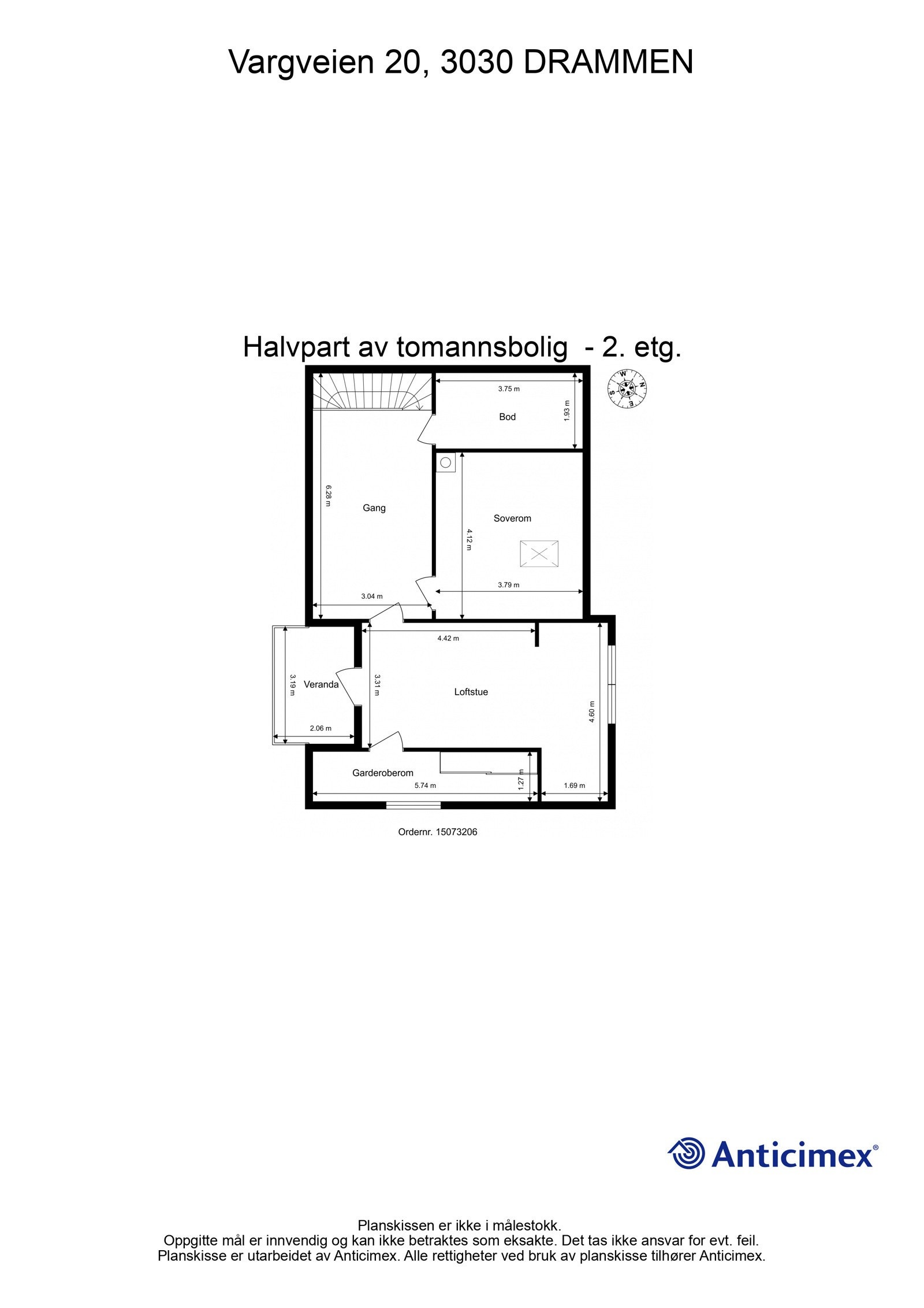 Plantegning 2.etasje. Galleribilde