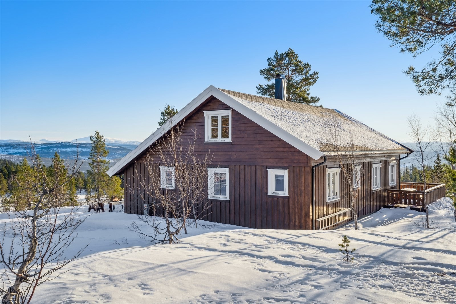 Her er du tett på naturen med alt av moderne bekvemmeligheter Galleribilde