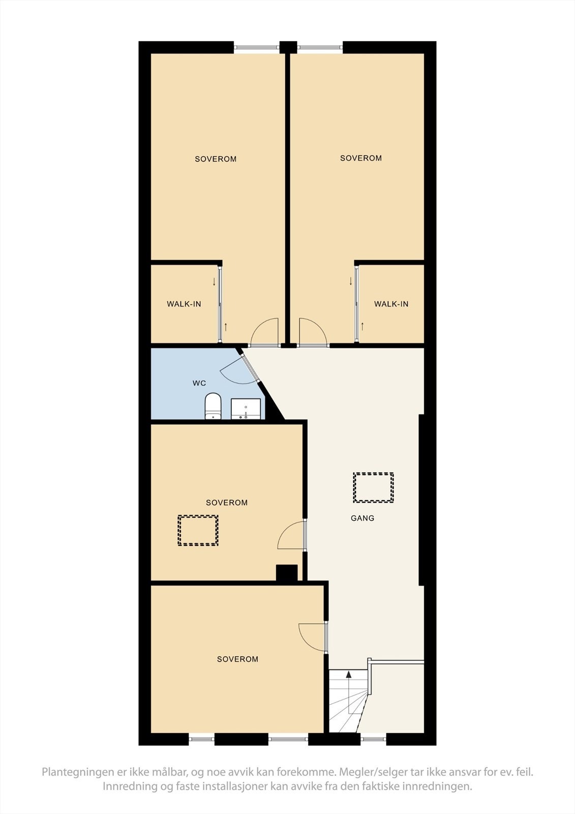 Plantegning, andre etasje. Galleribilde