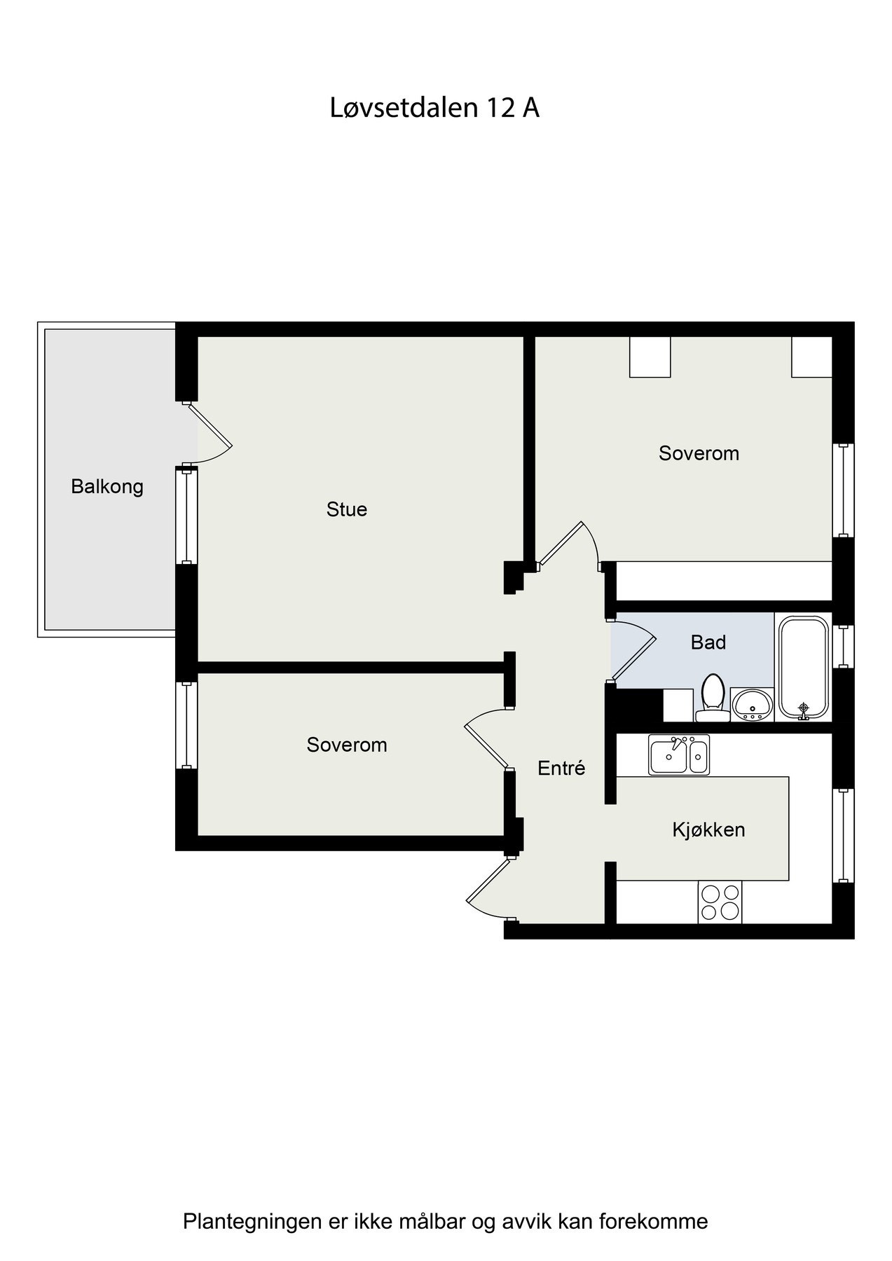 Planskisse - ikke målbar. Avvika kan forekomme. Galleribilde