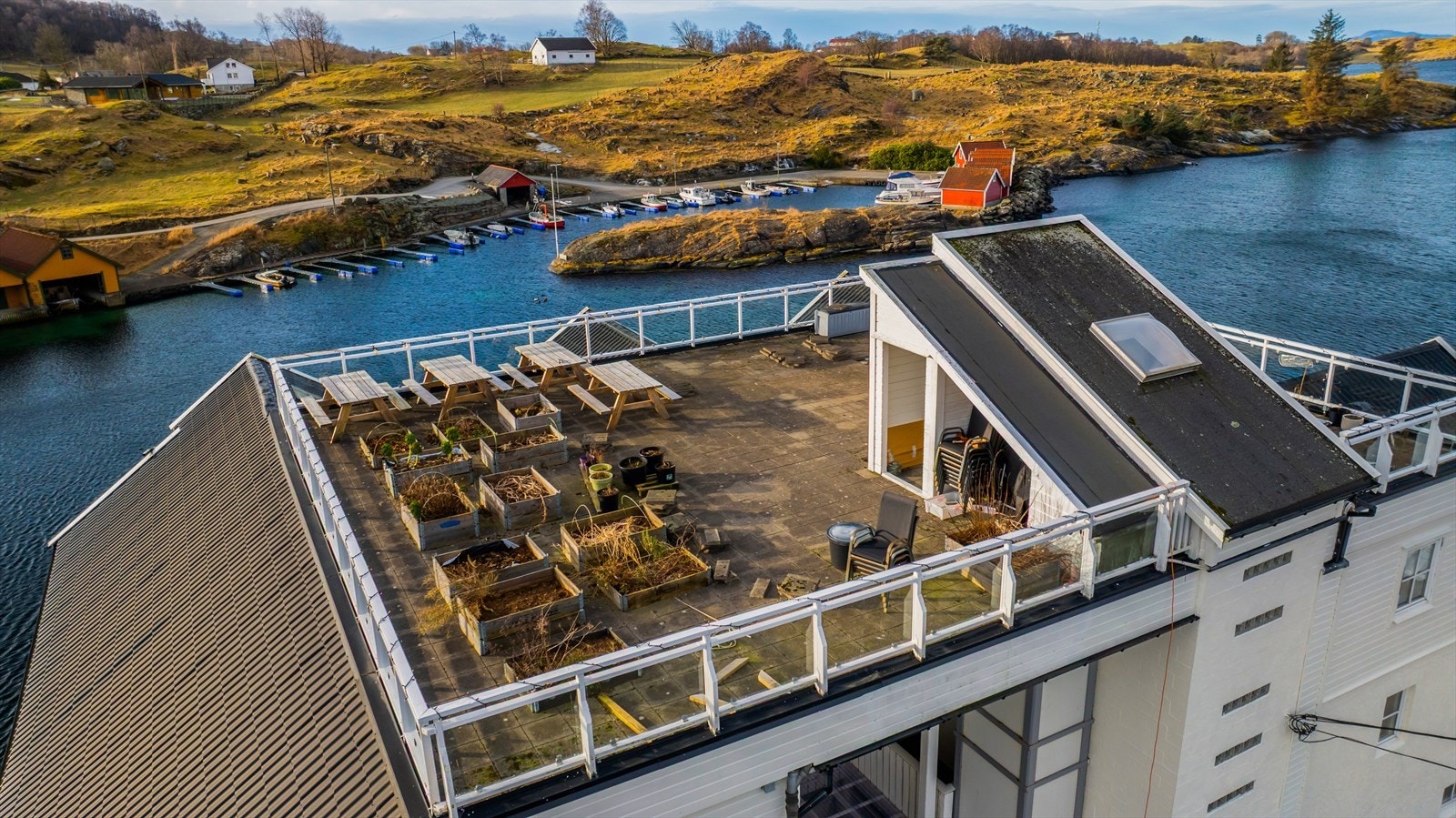 Man disponerer også en felles takterrasse i sameiet Galleribilde