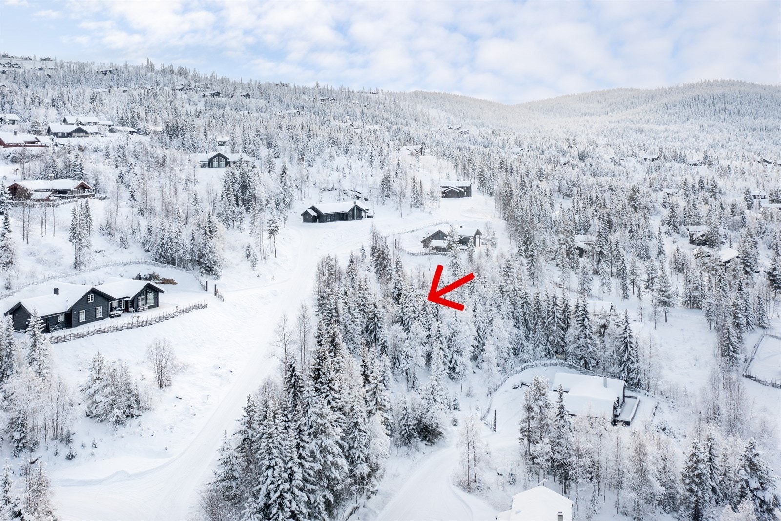 Her ligger du attraktivt til med store friarealer mot øst som naturlig gir en følelse av luftighet. Galleribilde