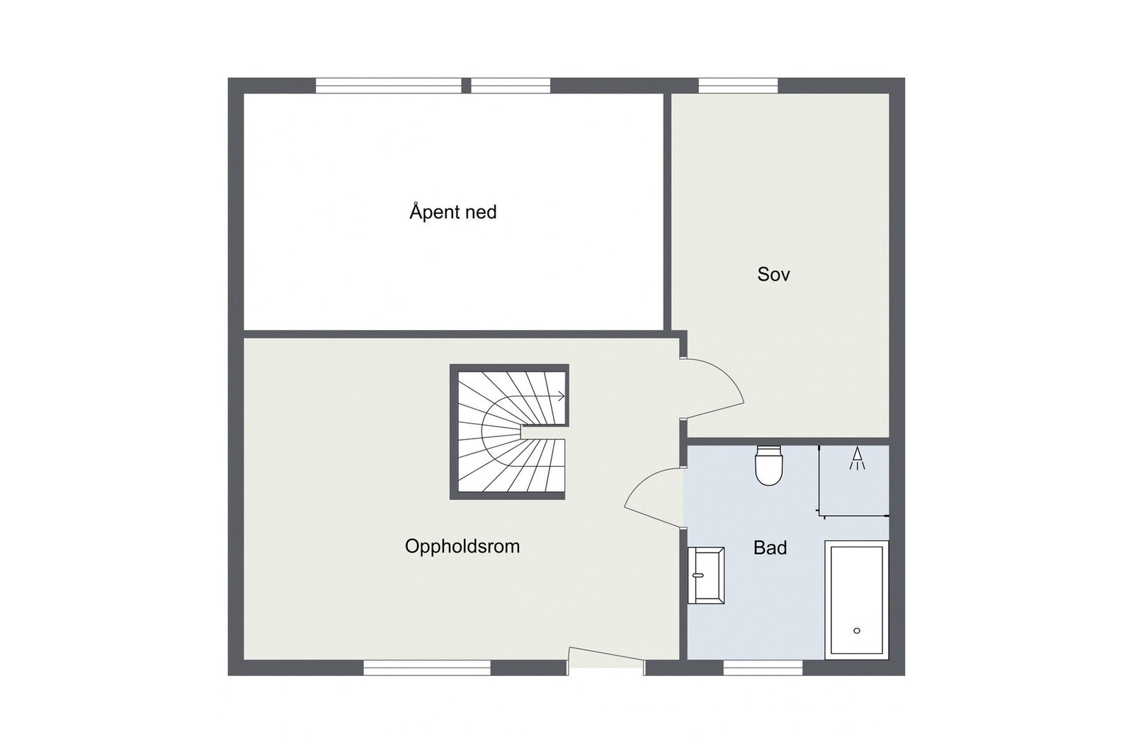 Plan toppetasje Galleribilde