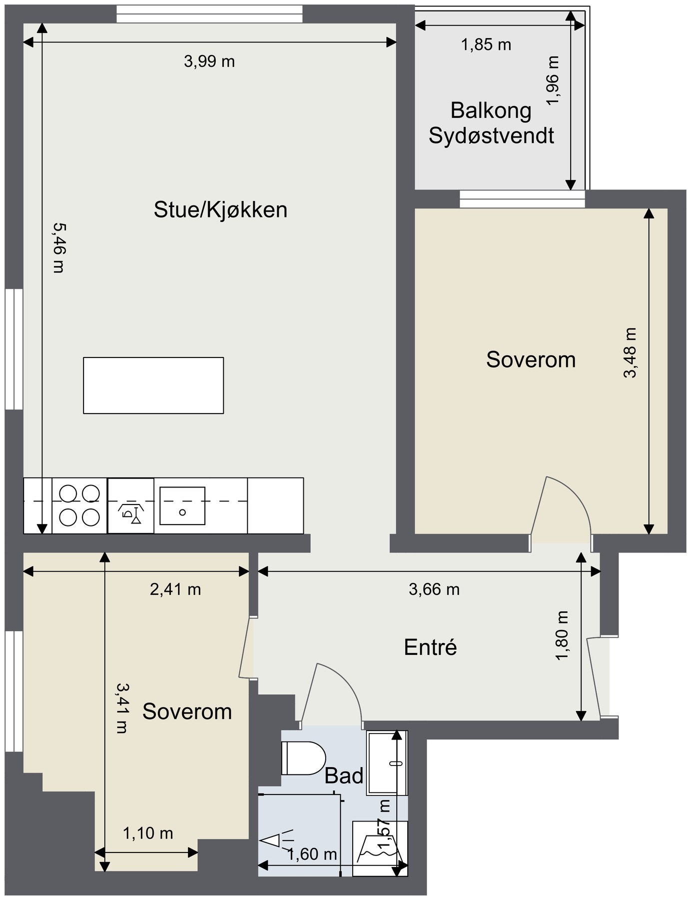 Plantegning. Galleribilde