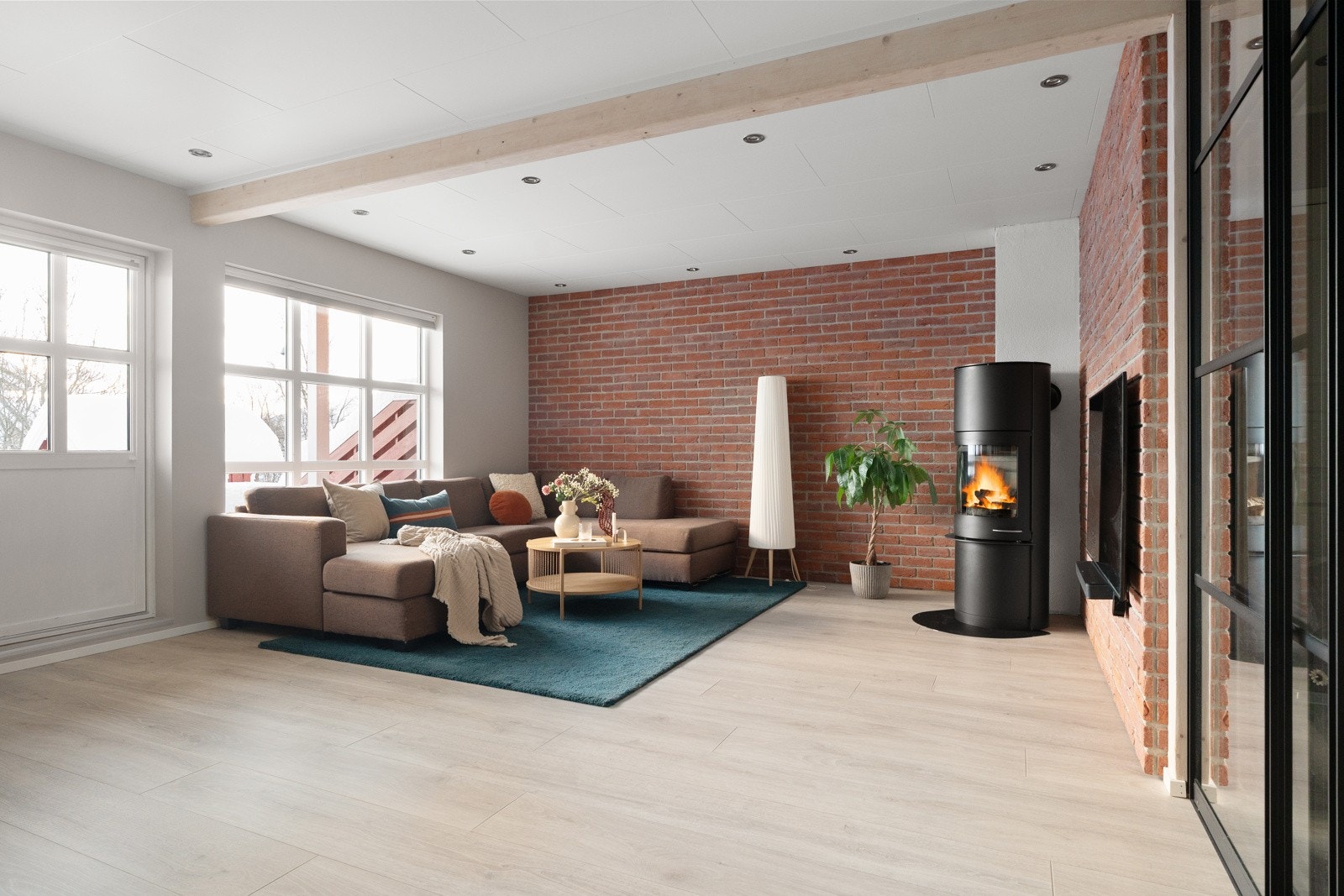 De sosiale sonene finner sine naturlige plasser i stuen.