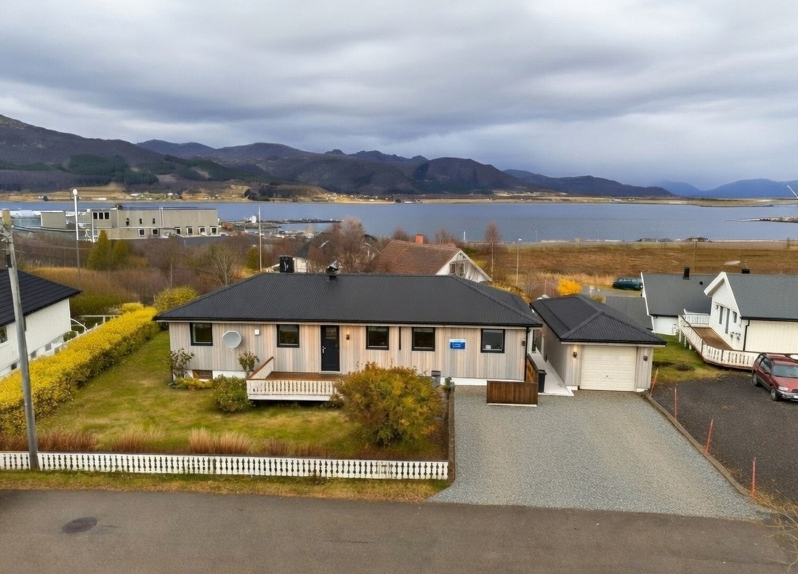 AI- generert forslag til oppgradering av fasade. Avvik kan forekomme Galleribilde