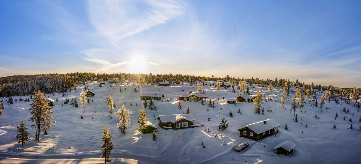 Her kan du spenne på deg skiene og gå ut vakker natur og flotte, oppkjørte skiløyper. Galleribilde