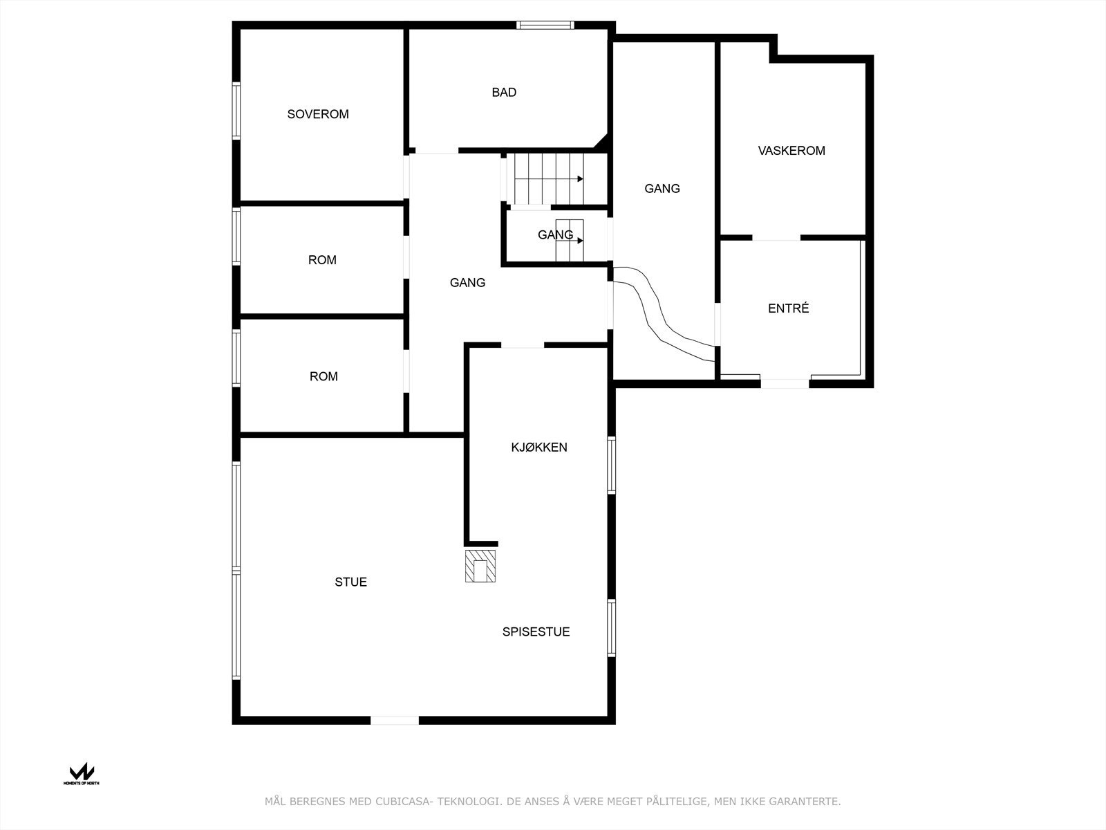 Plantegning 1. Etasje Galleribilde