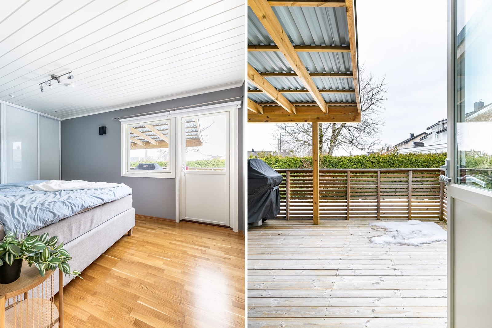 Soverommene er alle av generøs størrelse. Dette er på over 14 kvm. og utgjør hovedsoverommet. Galleribilde