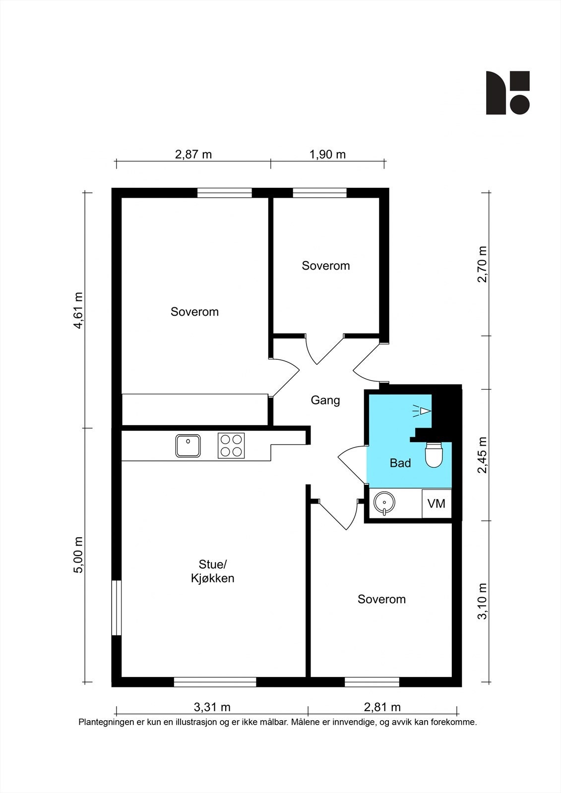 Dagens planløsning. Galleribilde