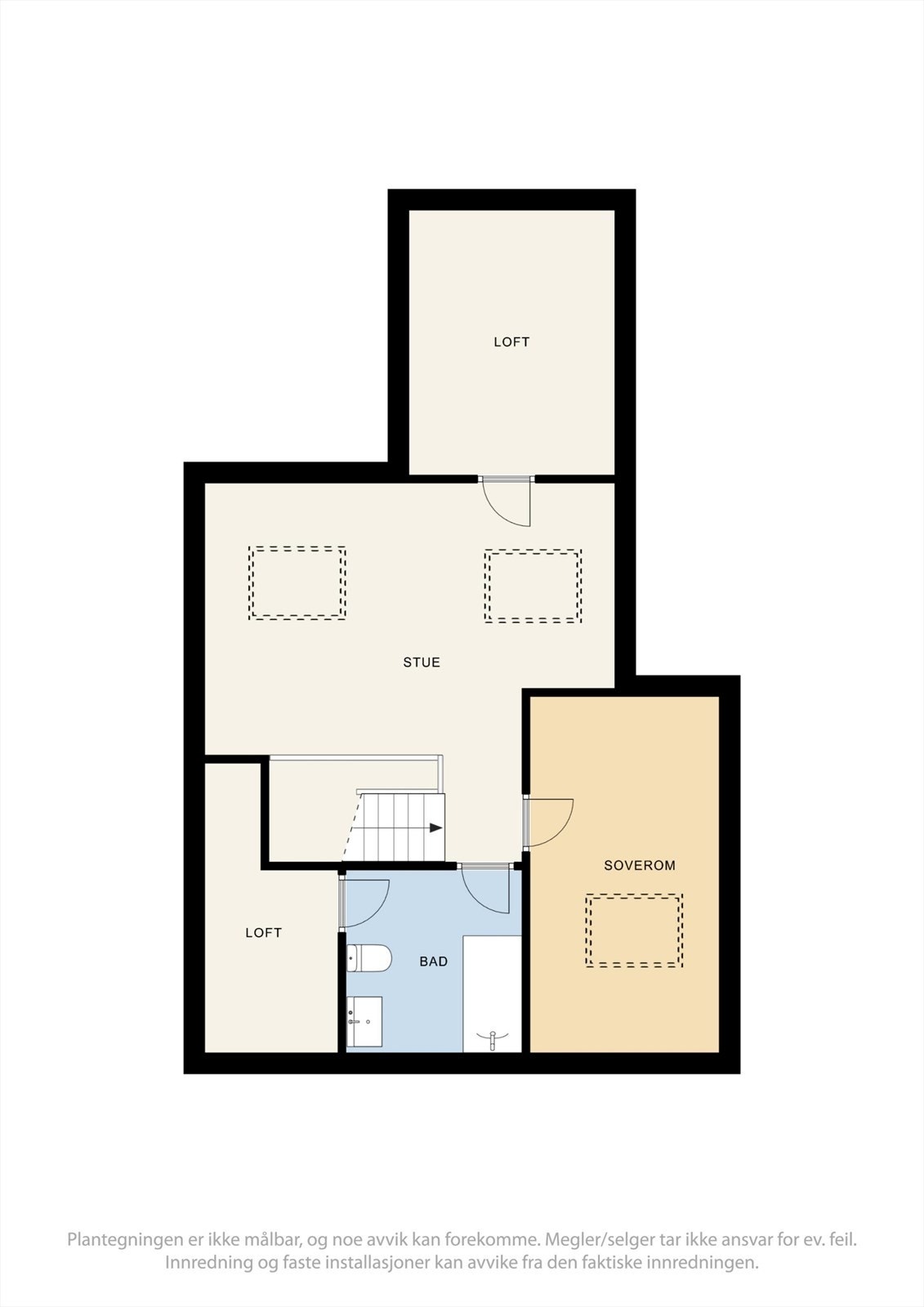 Plantegning loft. Galleribilde