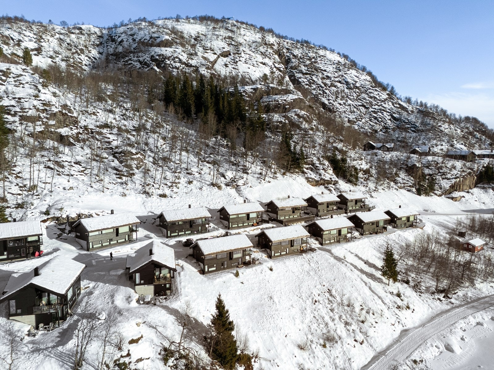 Ski in ski out alpint og rett i langrennssporet. Fantastiske turområder like utenfor døren. Galleribilde