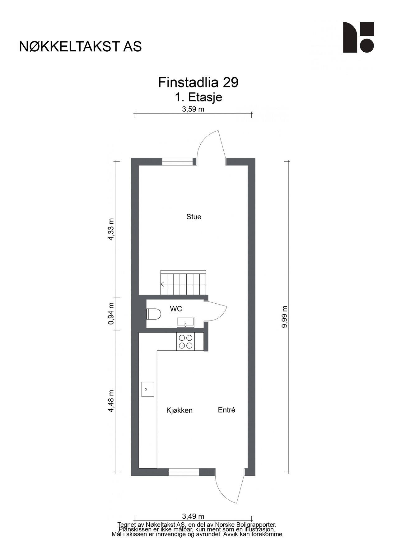 Plantegning - 1.etasje Galleribilde
