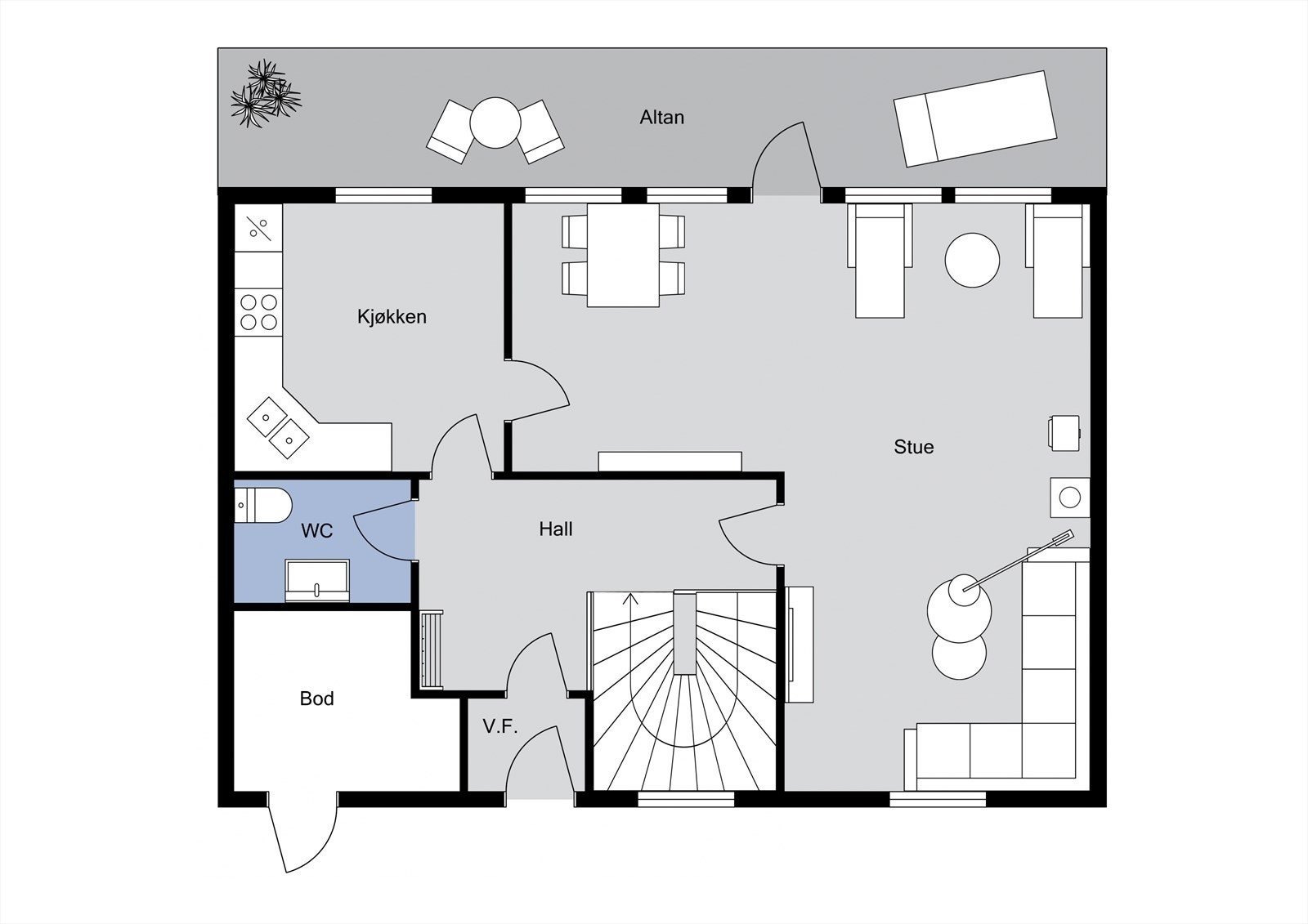 Reisetevegen 7 - Hovedetasjen Galleribilde