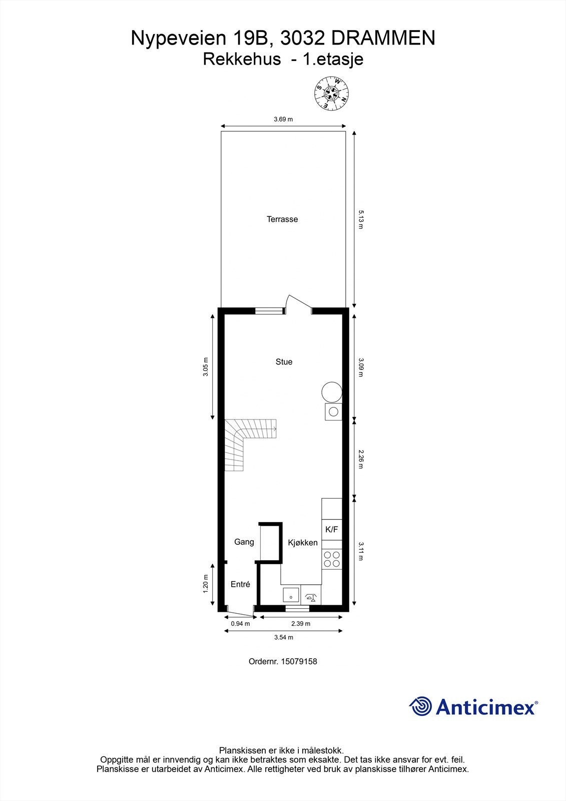 Plantegning 1. etasje Galleribilde