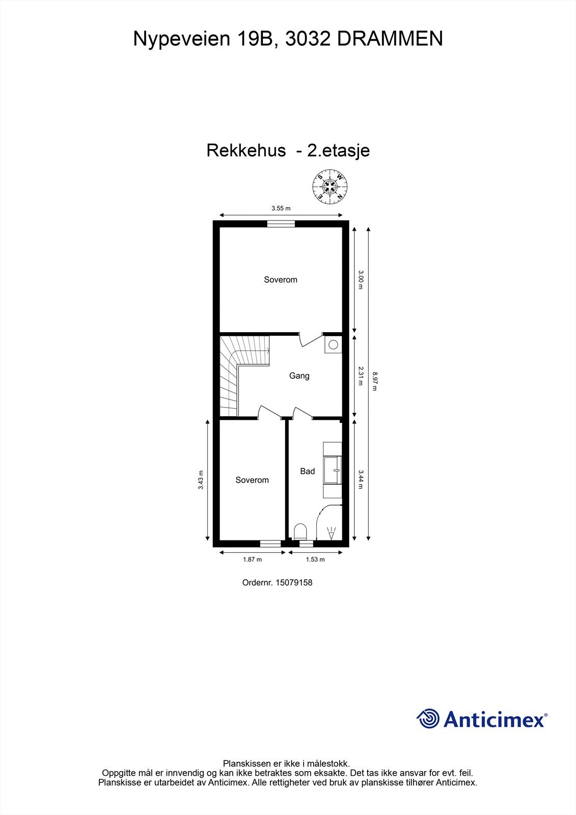 Plantegning 2. etasje Galleribilde