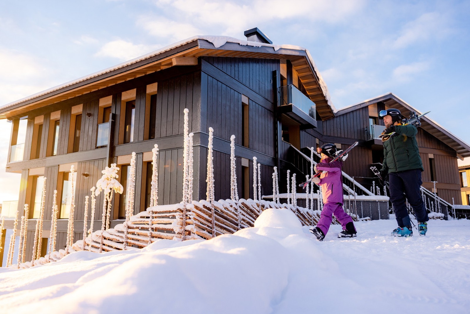 Med leilighet i Kikut Alpin Lodge har du skifasilitetene rett utenfor døren. Foto: Paul Lockhart. Galleribilde