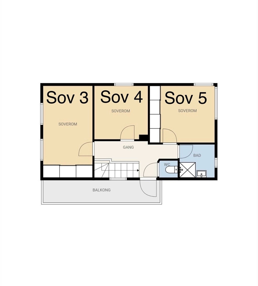 Plantegning 2 etasje Galleribilde