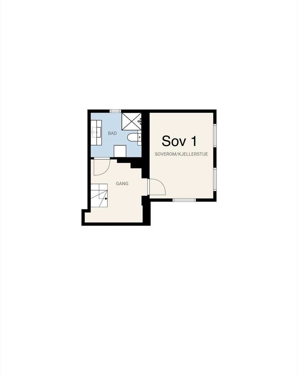 Plantegning kjeller Galleribilde