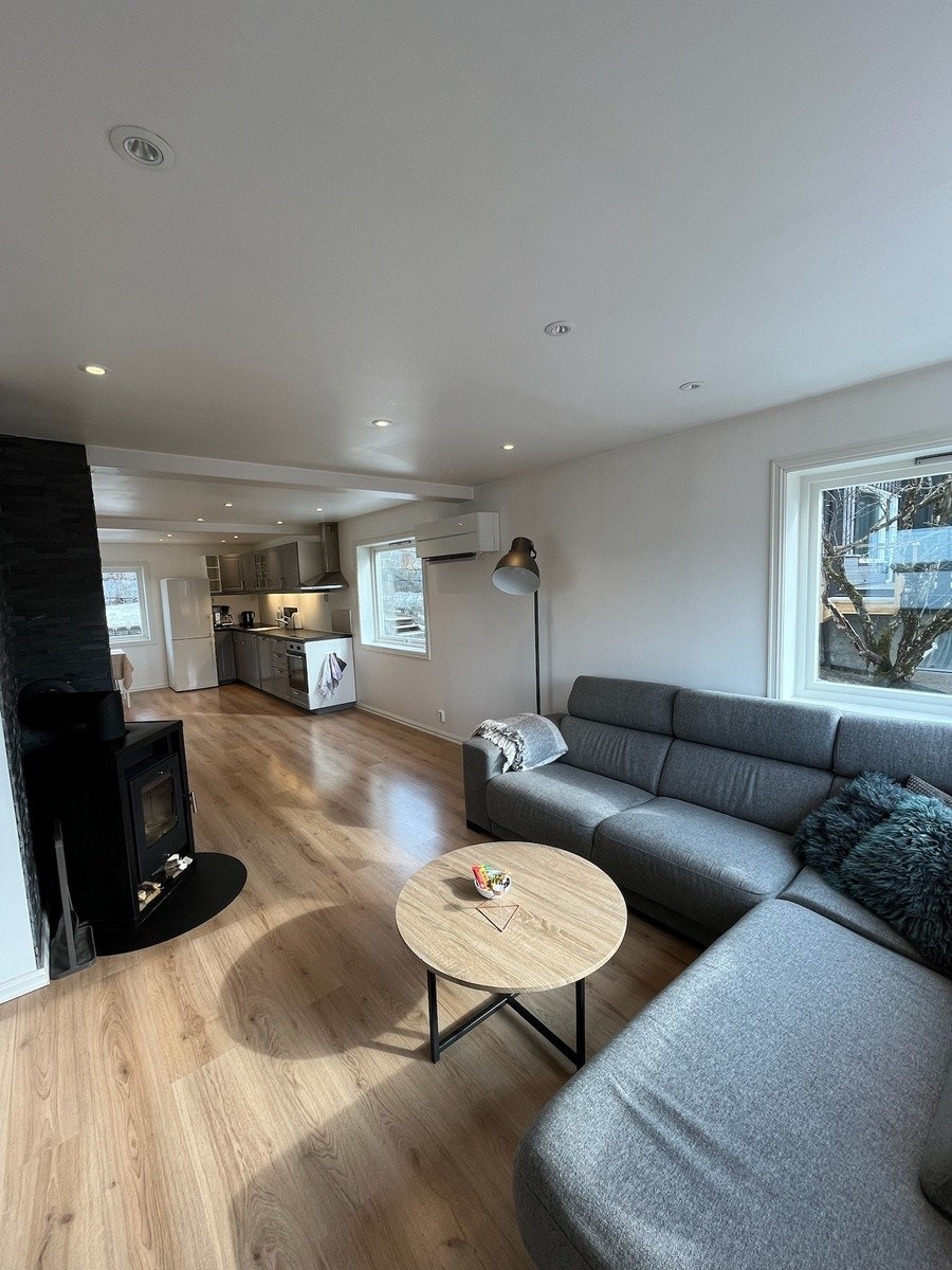 Stue med peis Galleribilde