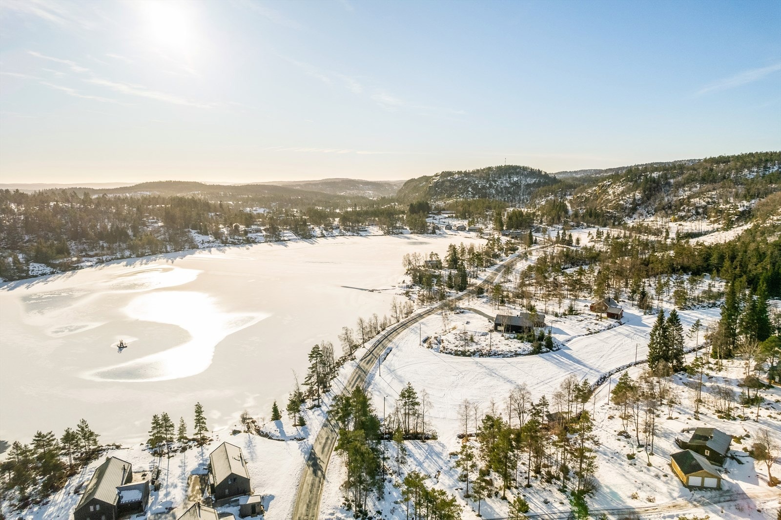Oversikt Bjennvann (islagt) Galleribilde