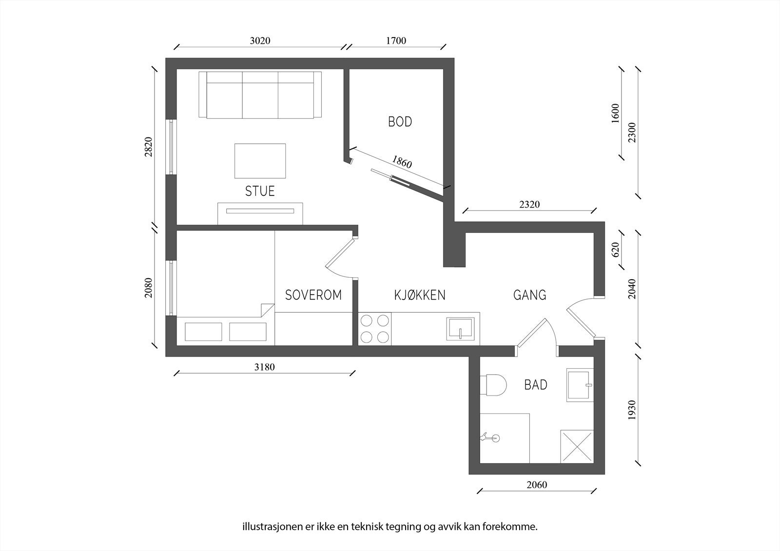 Plantegning. Galleribilde