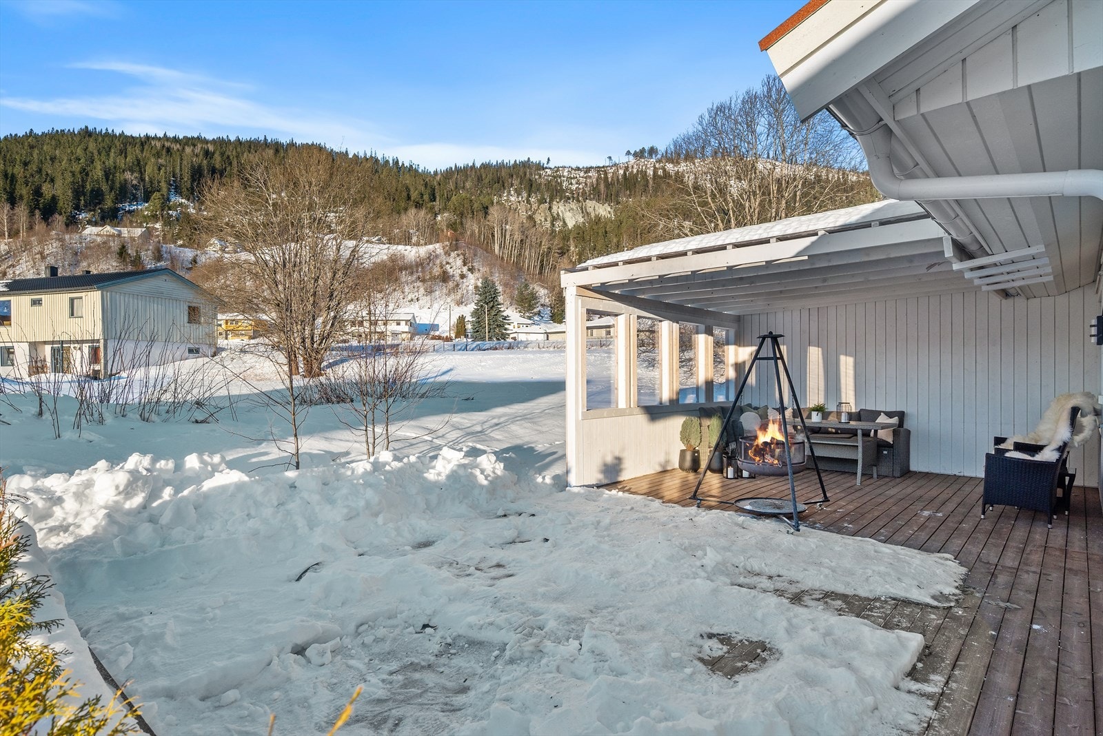 Her kan familie og venner samles til hyggelige lag i all slags vær. Galleribilde