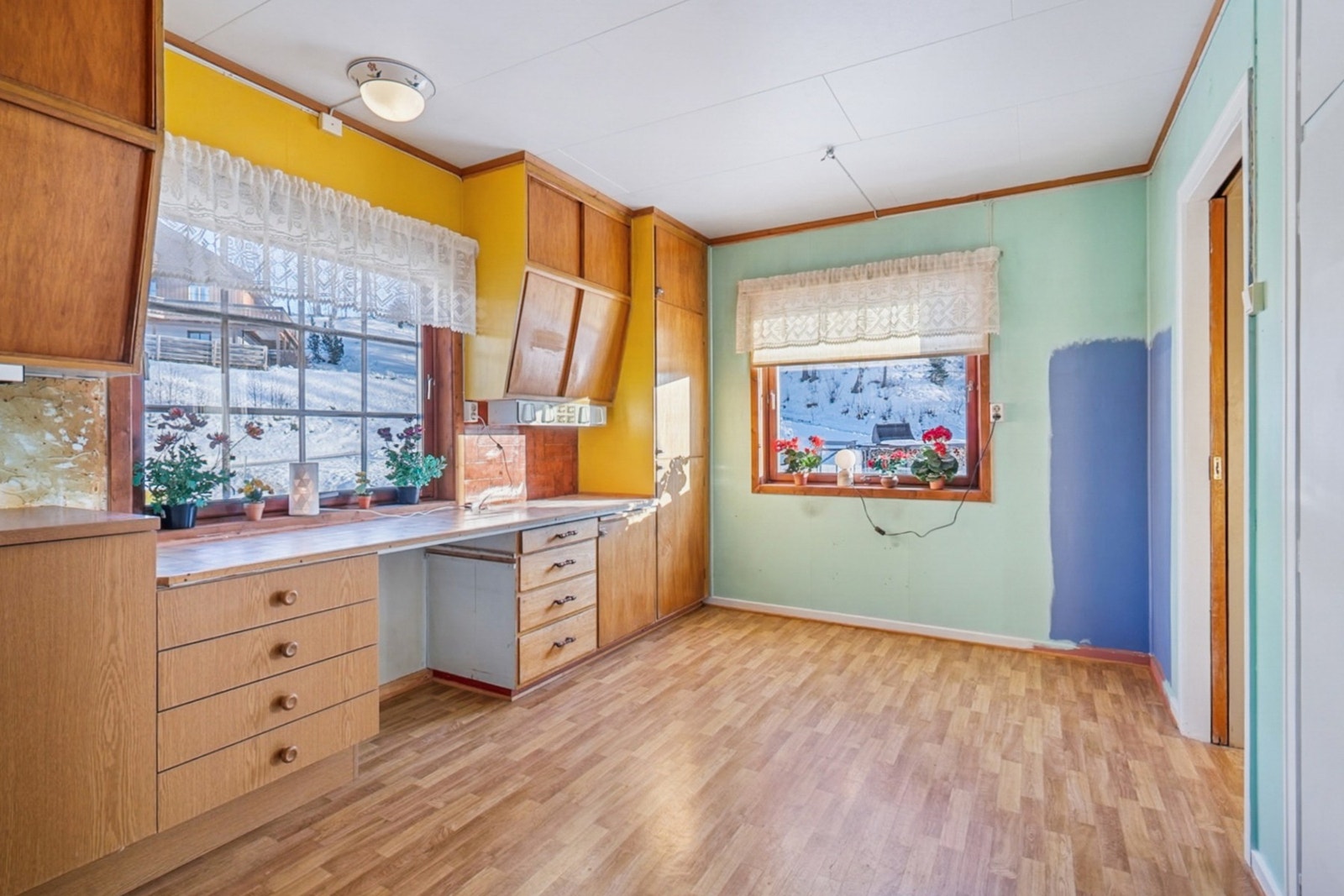 Kjøkkenet er på 13 kvm. Galleribilde