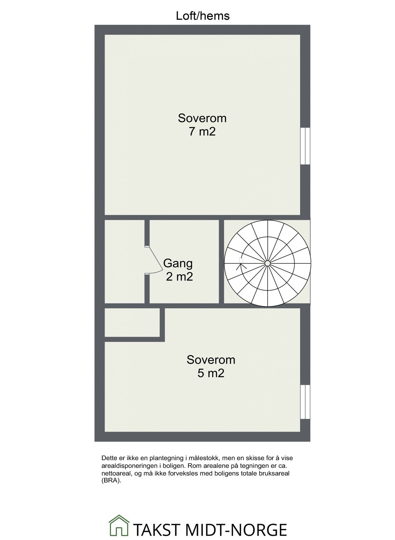 plantegning loft/hems Galleribilde