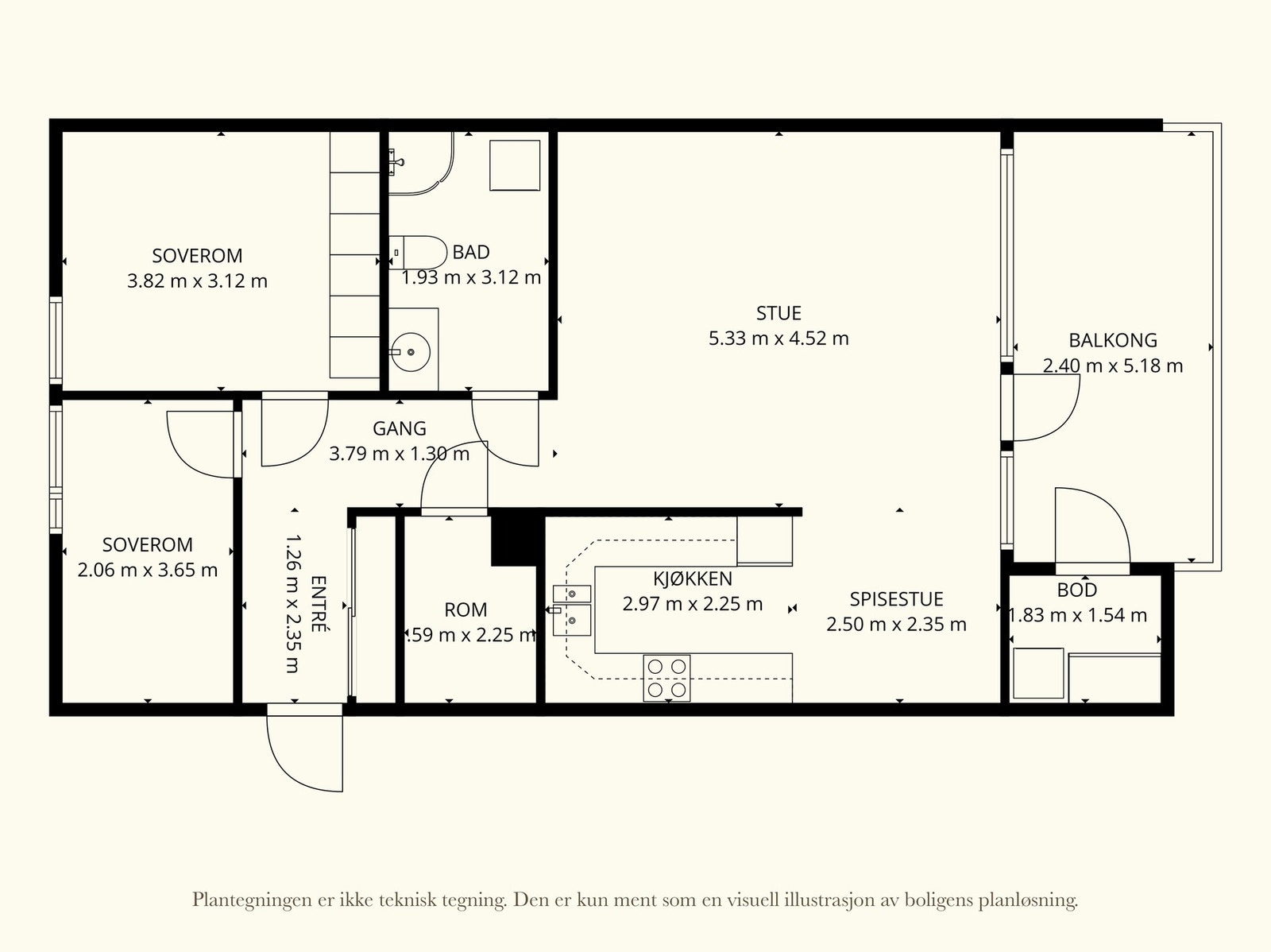 Plantegning 3. etasje. Galleribilde