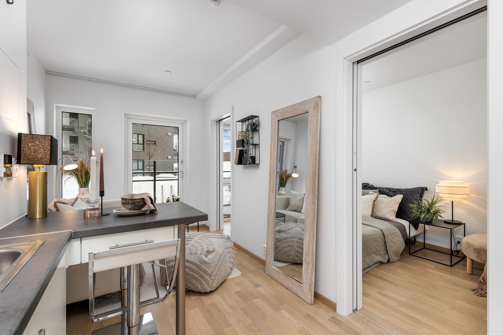 God takhøyde i stuen på 2,52 m. Galleribilde