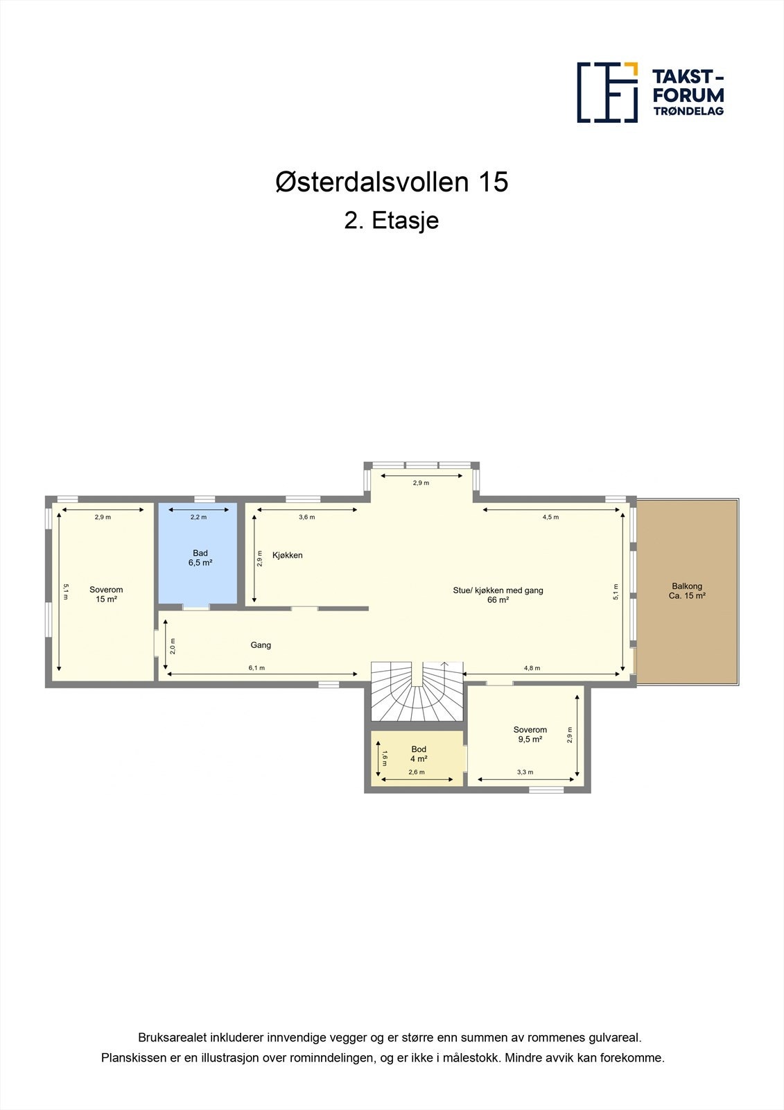 Planskisse 2. etasje. Galleribilde