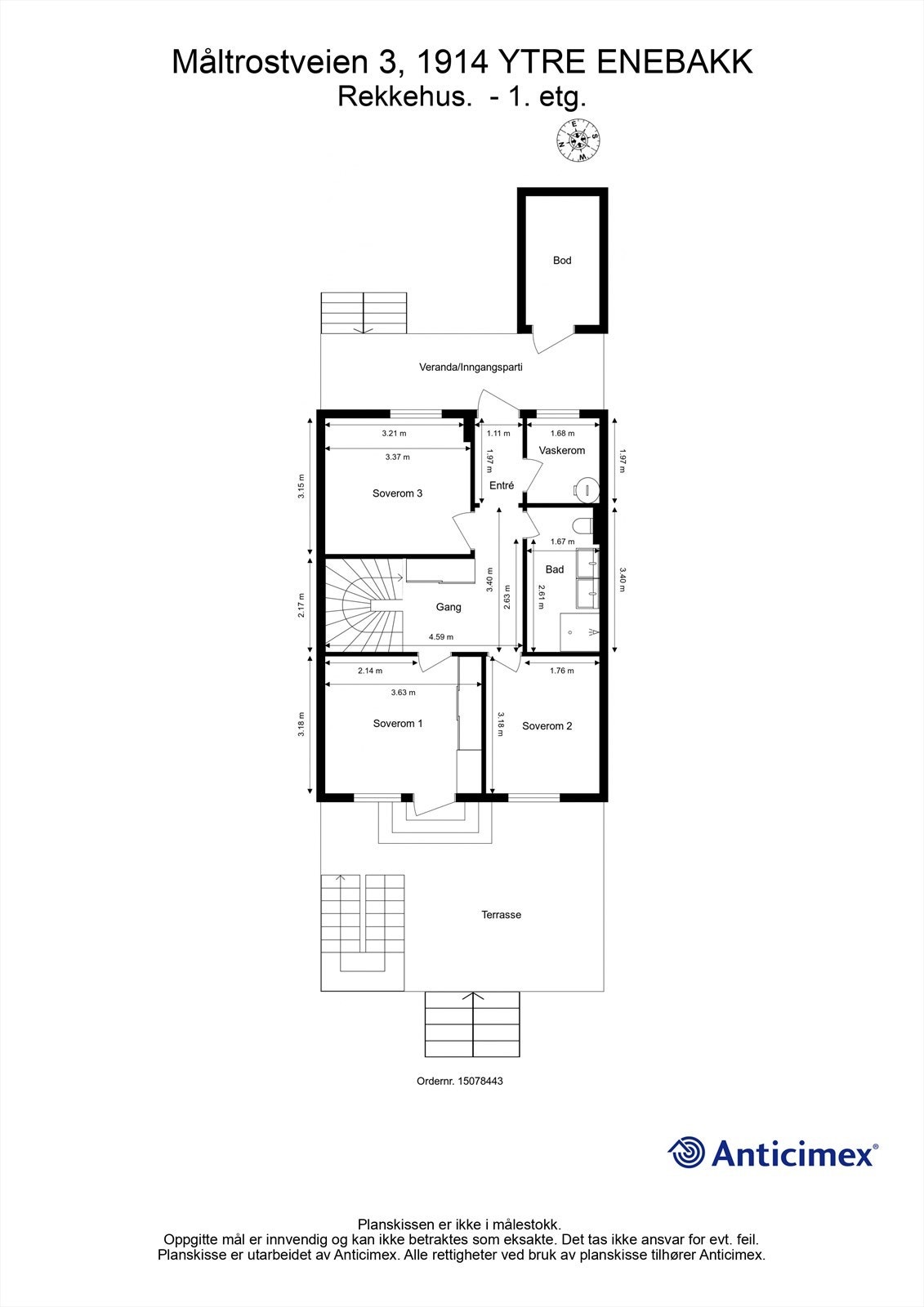 Plantegning 1. etasje. Galleribilde