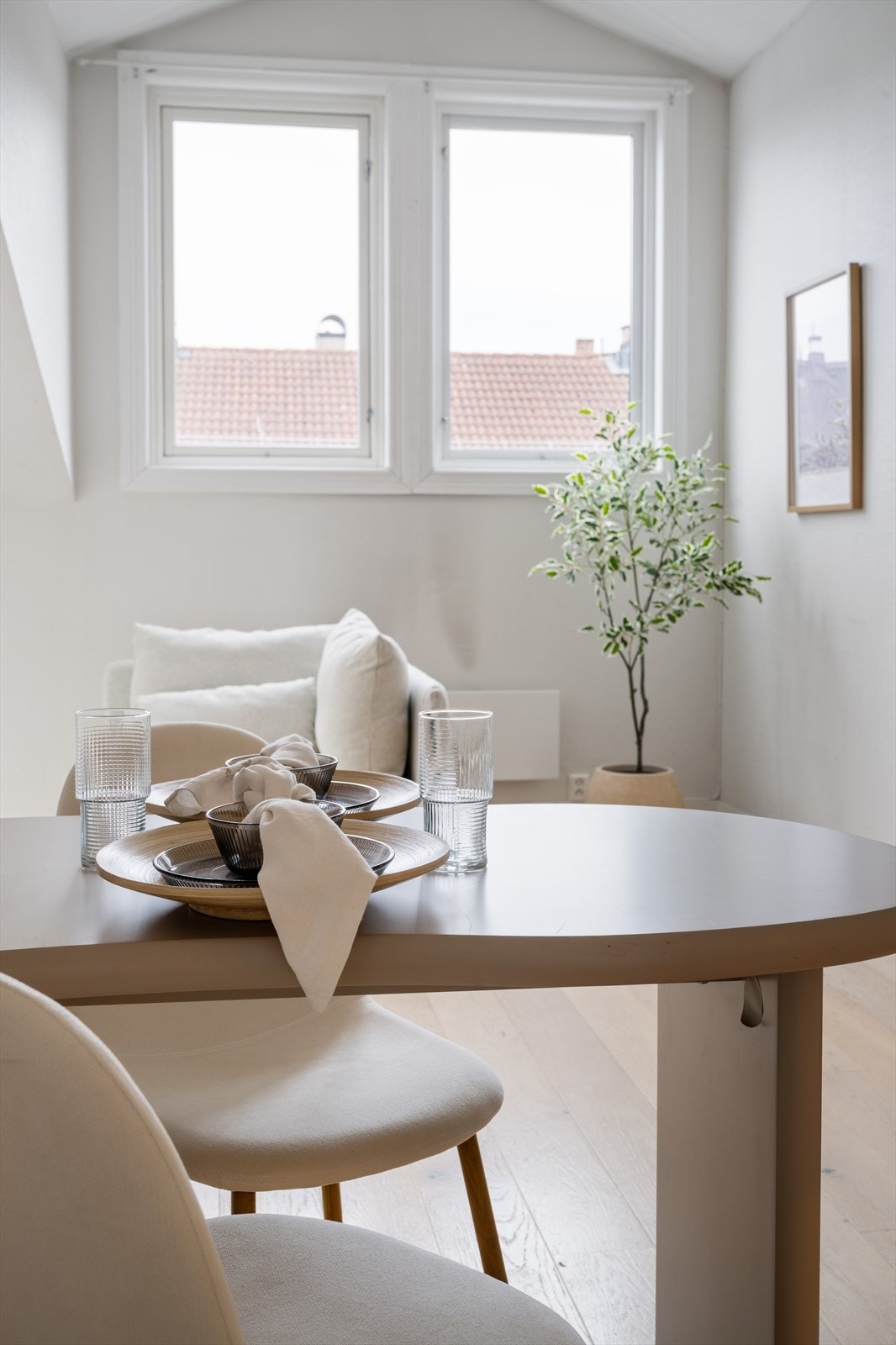 Her kan du be inn både venner og familie på middag. Galleribilde