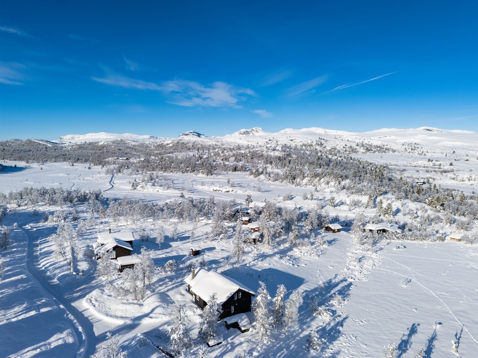 I snødekt landskap, med endeløse muligheter for et rikt friluftsliv Galleribilde