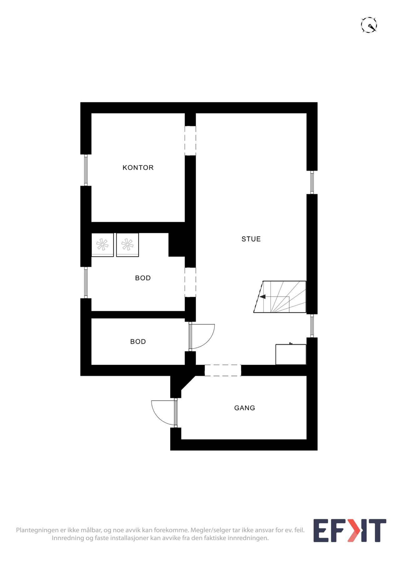 Plantegning kjeller Galleribilde