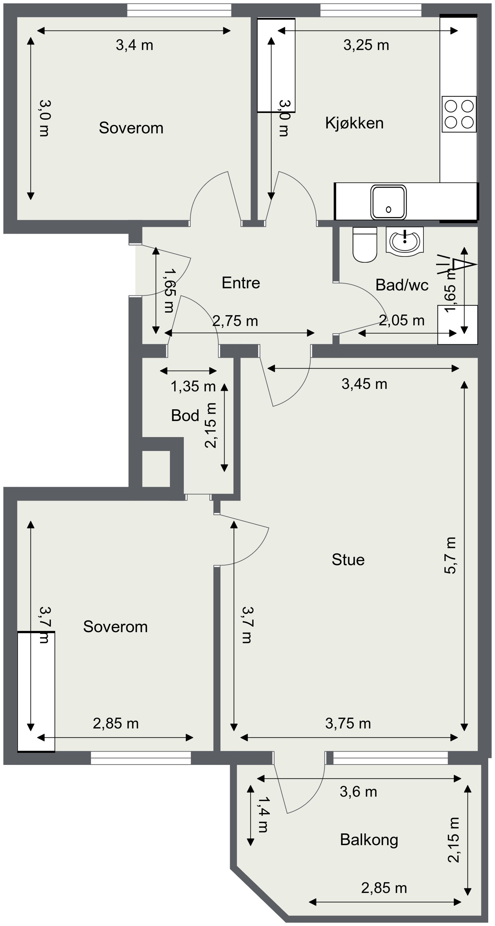 Plantegning. Galleribilde
