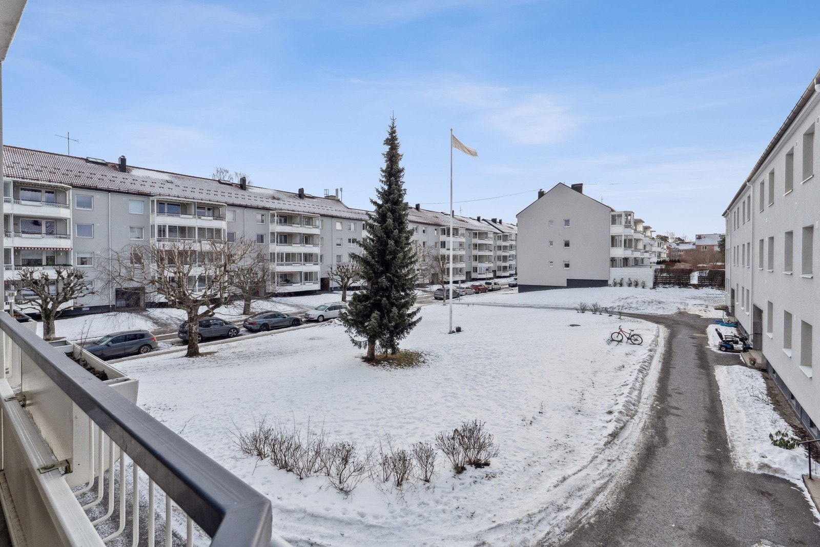 Hyggelig utsyn fra balkongen. Galleribilde