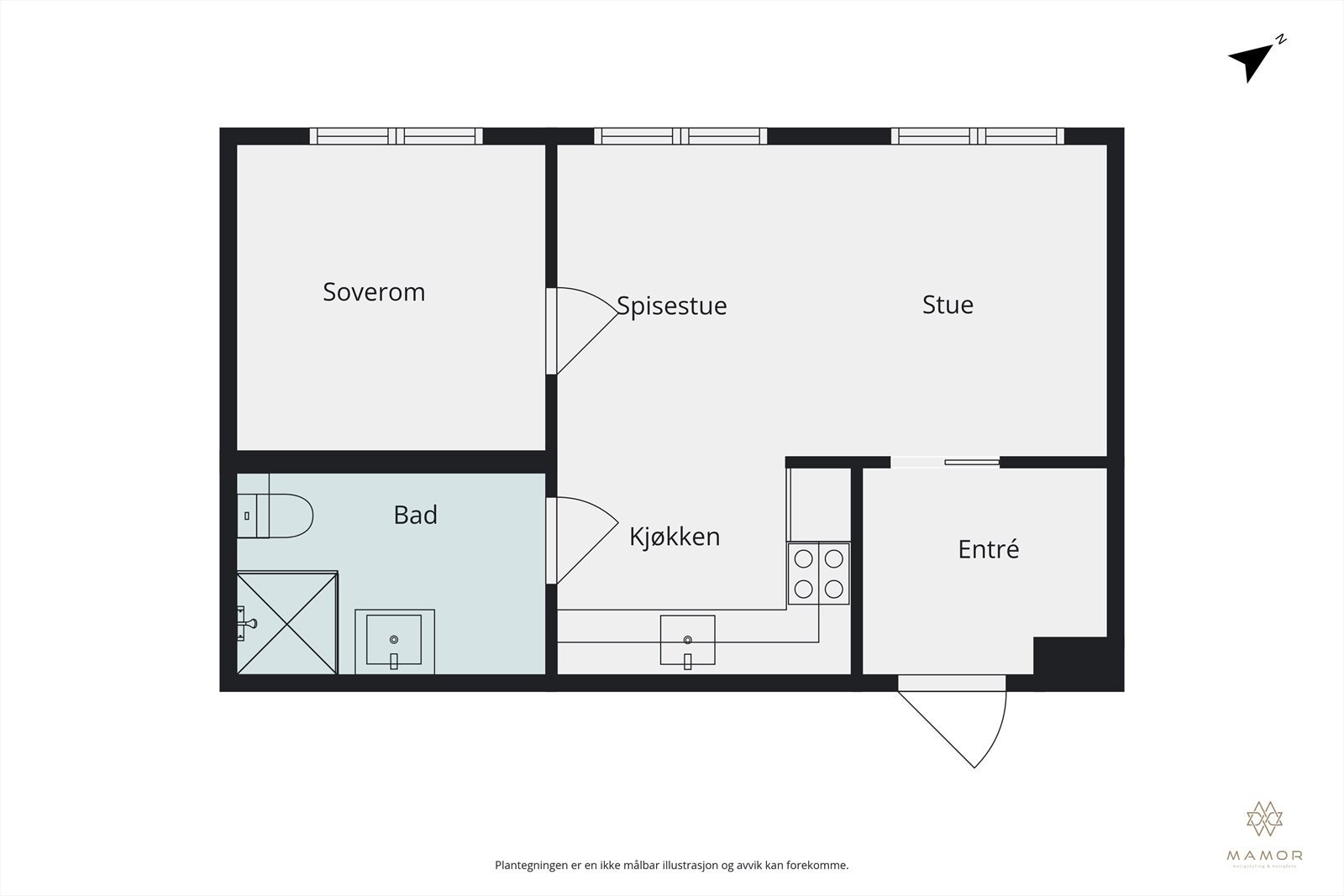 Planskisse. Galleribilde