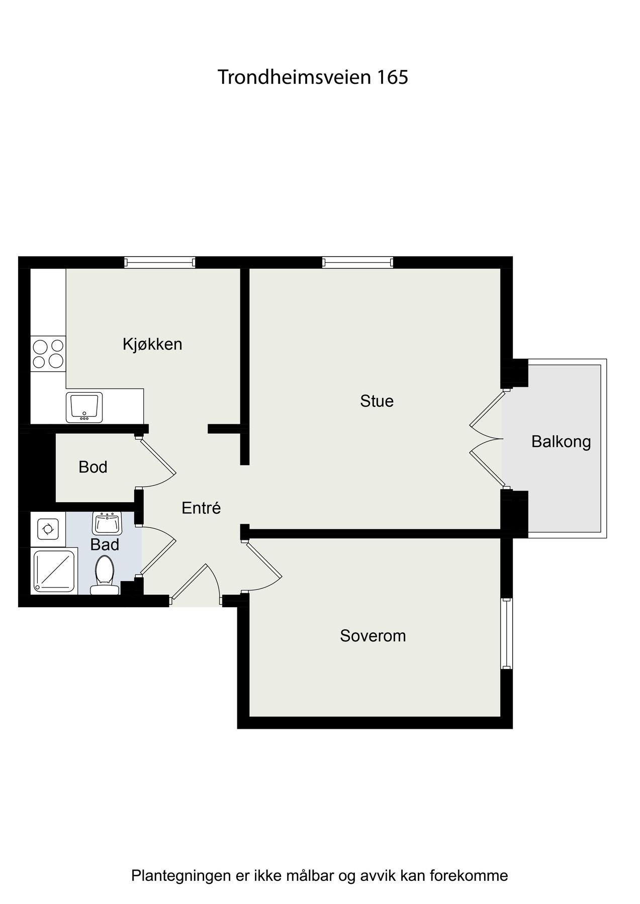 Planskisse - ikke målbar. Avvik kan forekomme. Galleribilde