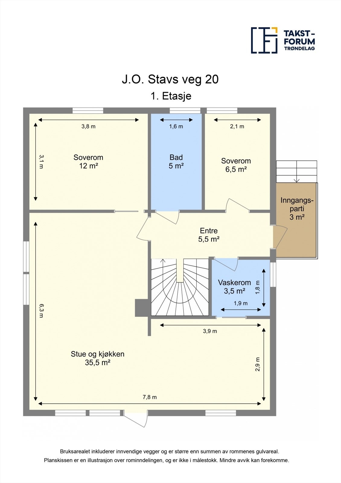 Planskisse 1.etasje. Galleribilde