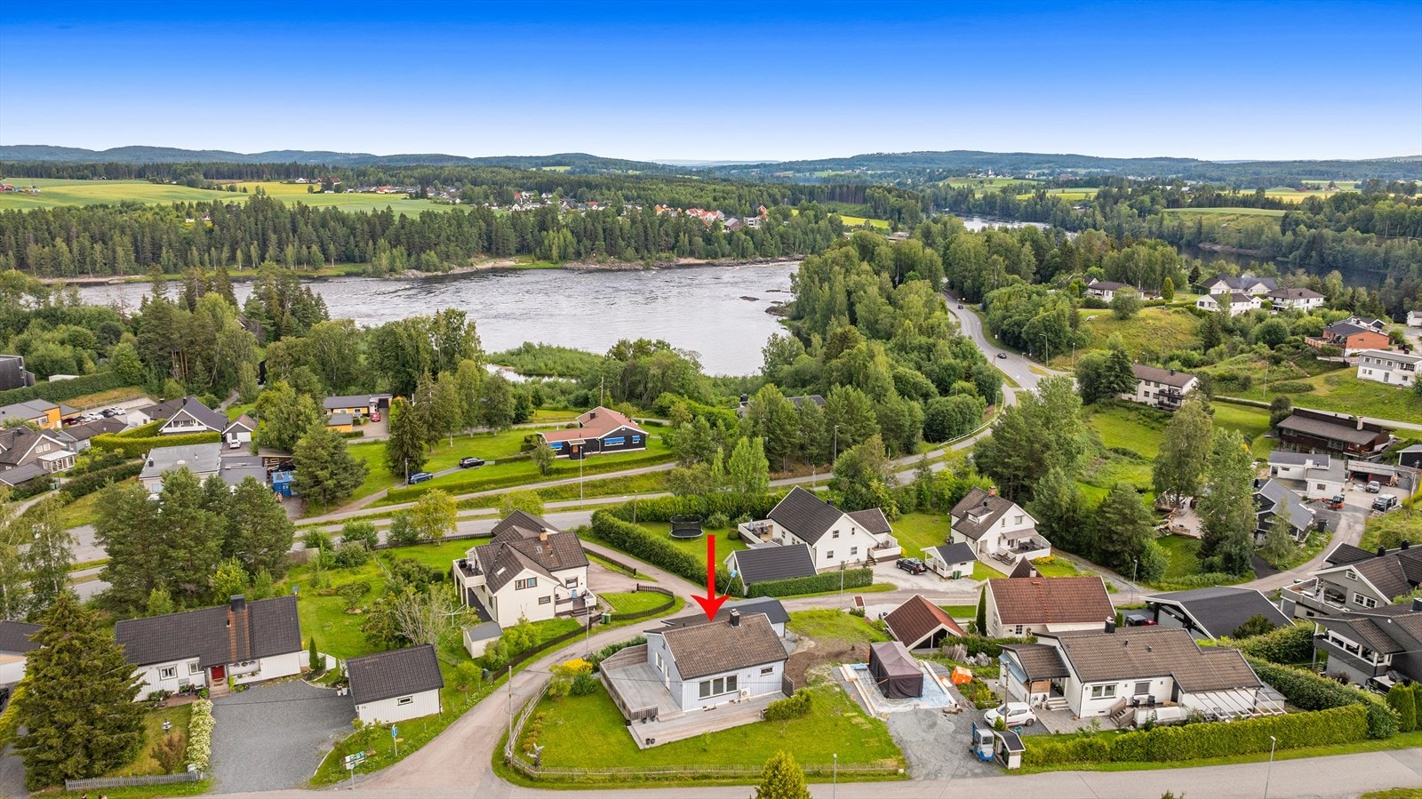 Boligen ligger sentralt til i Sørumsand. Galleribilde