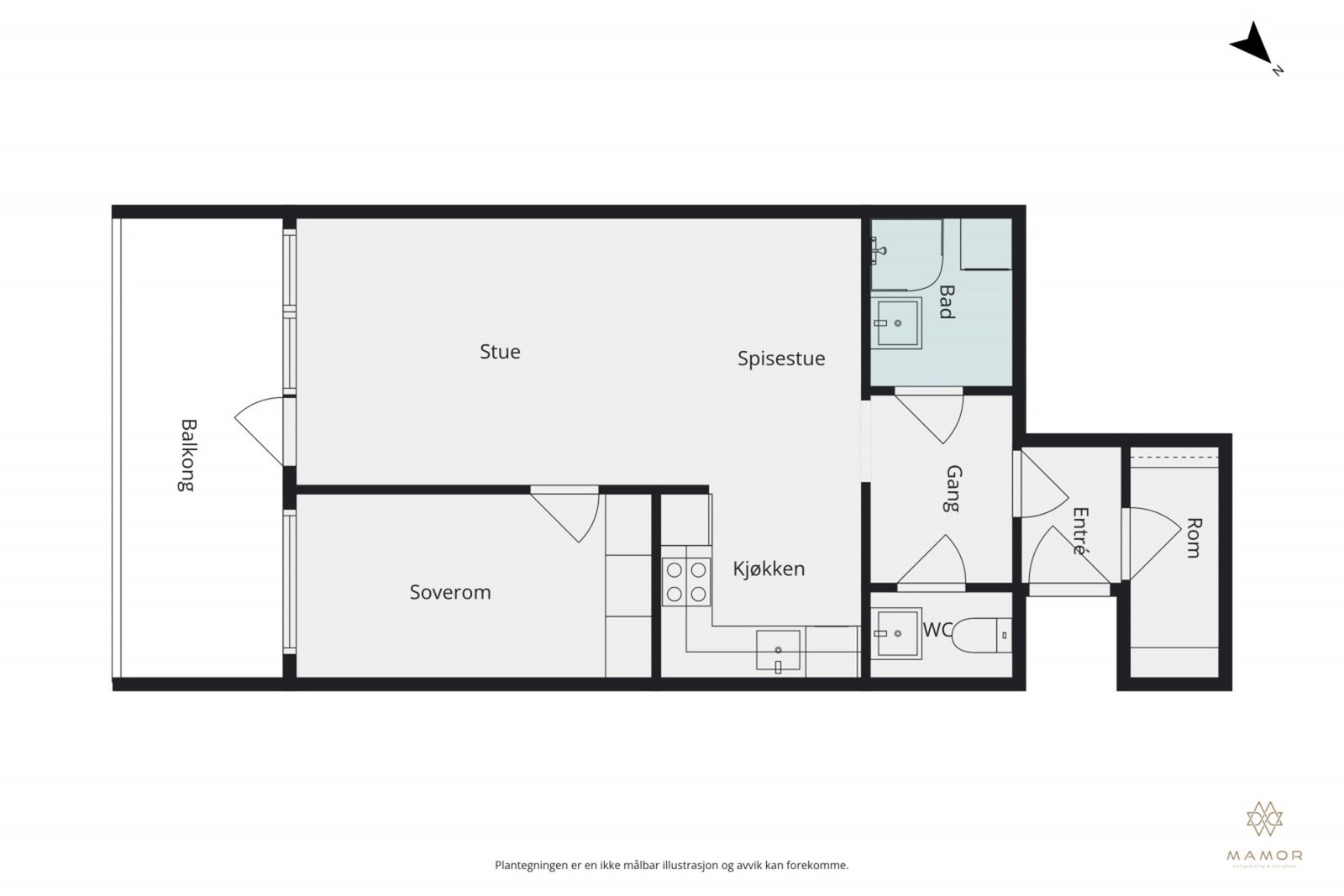 Plantegning 1.etasje Galleribilde