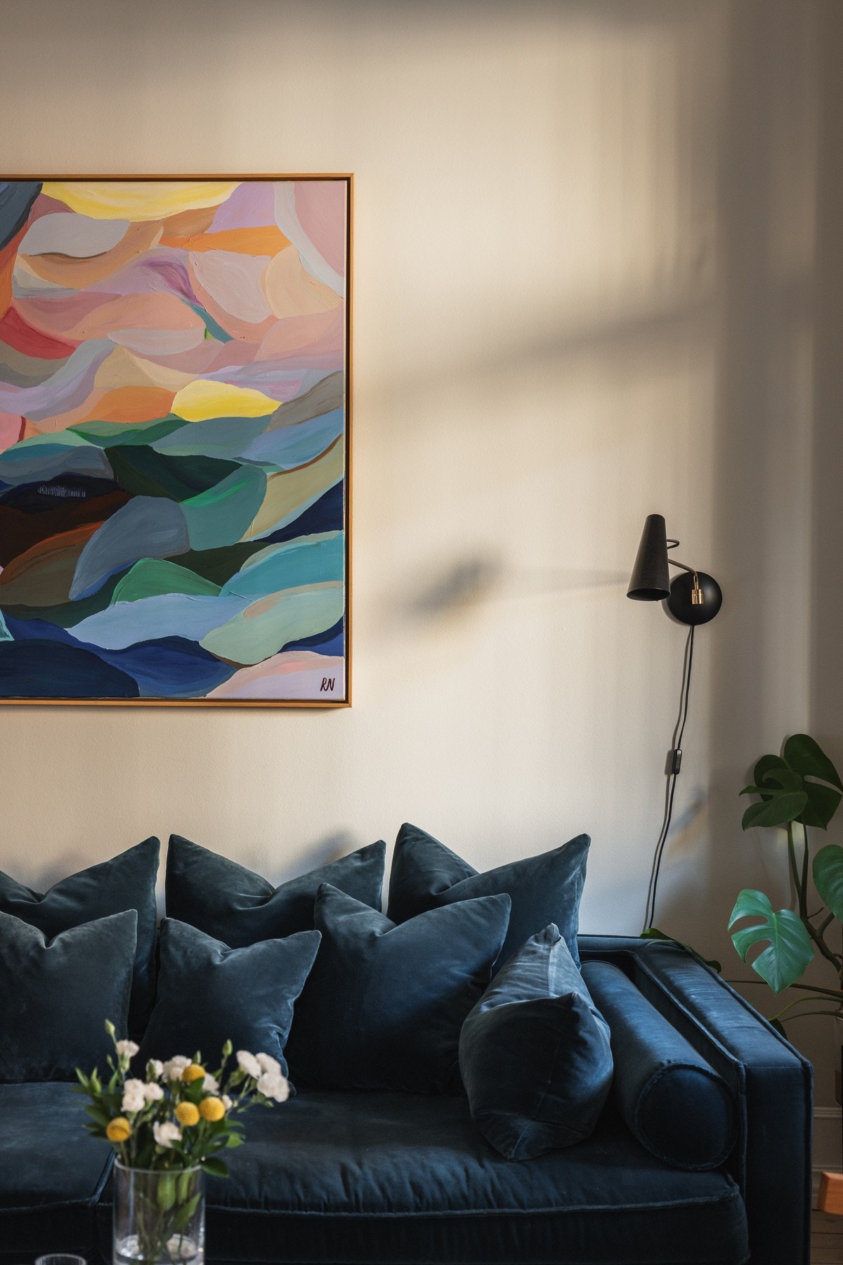 Detaljbilde, lys og romfølelse. Galleribilde