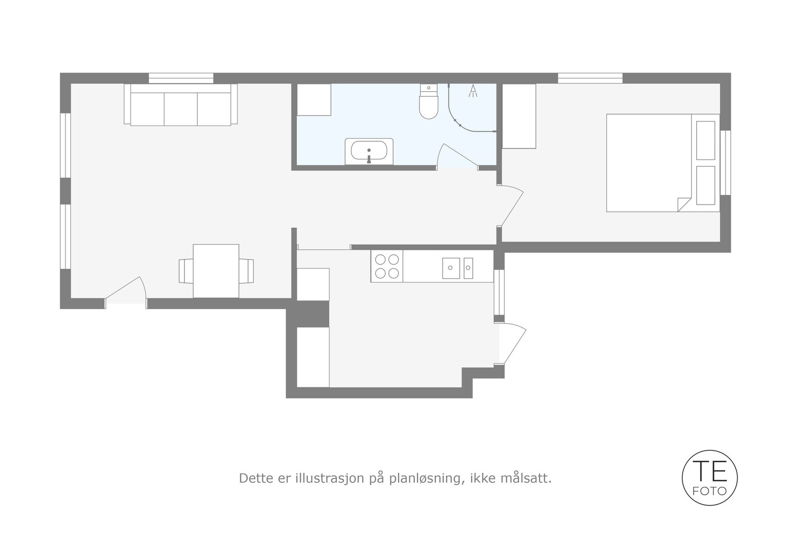 ASK Eiendomsmegling - Plantegning Galleribilde